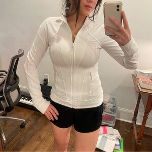 Ivivva white zip up jacket